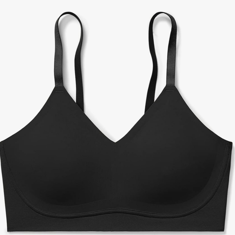 Seamless Black Bralette